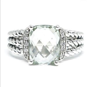 Stunning David Yurman White Topaz sz 9